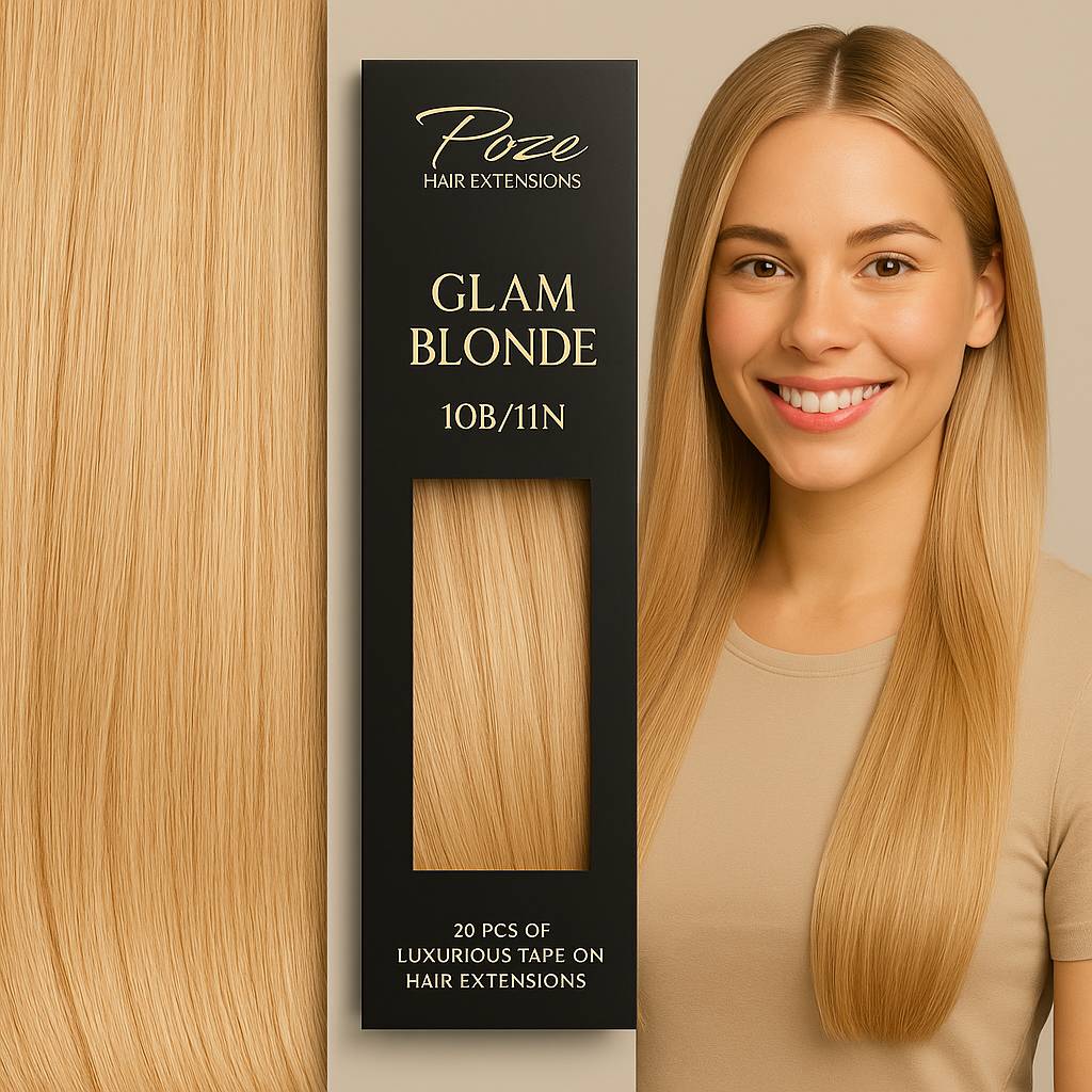 Tape On Löshår Premium - 10B/11N Glam Blonde