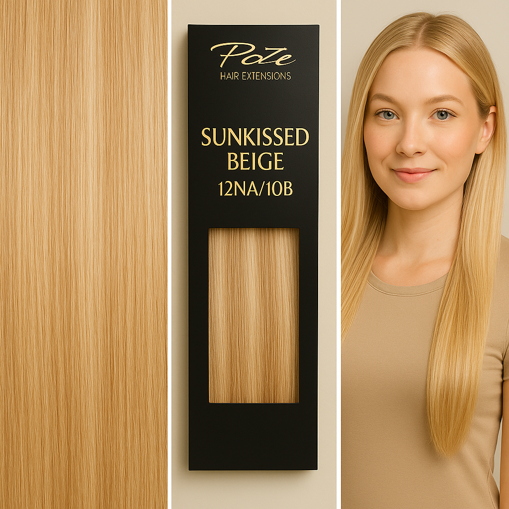 Extension standard con filo e clip Poze - 12NA/10B Beige Sunkissed