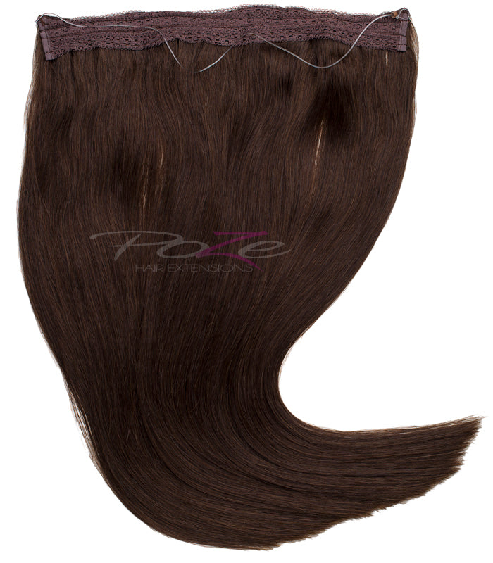 Extension standard con filo e clip Poze - 2B Marrone Espresso Scuro